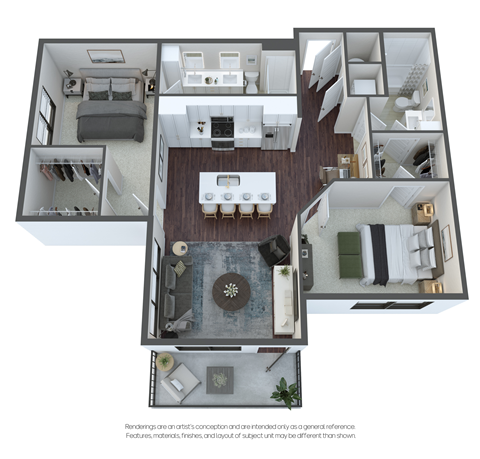 bedroom floor plan an in 2d
